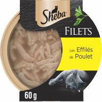 SHEBA Filets Les Effilés de Poulet pour chat adulte Poulet - 1x 67,7g