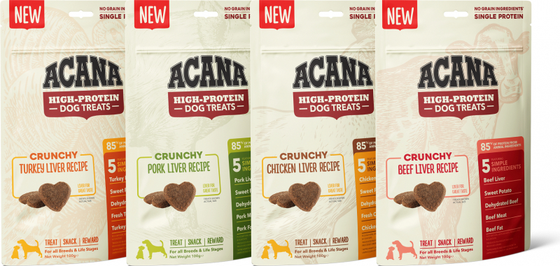 ACANA Friandises High-Protein Crunchy pour chien - 4 saveurs disponibles