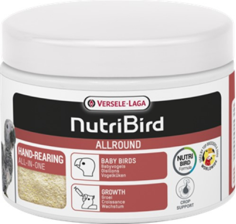 Nutribird Allround per l'allevamento manuale di tutti gli uccelli