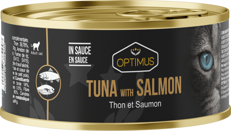 OPTIMUS Comida húmeda en salsa 100% Natural para gatos y gatitos - 6 recetas a elegir