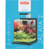 Kit aquarium décoratif Jalaya - 10L - 18,7L - 31,5L - Gris anthracite