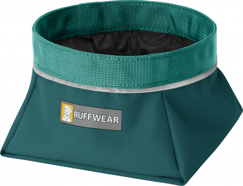 Ciotola Pliable Tumalo Teal Quencher Bowl per cani di Ruffwear - diverse taglie disponibili