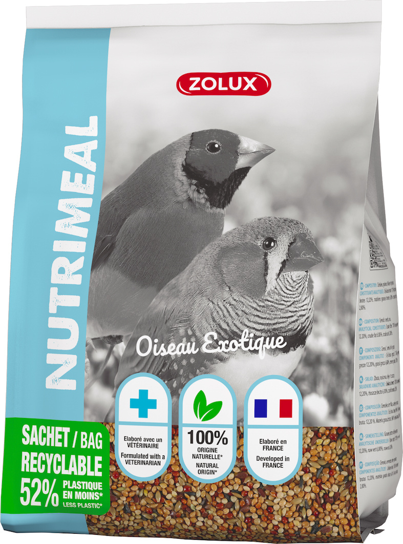 Nourriture Pour Oiseau - Oiseaux Exotiques Mélange Graines Céréales  Protéines Végétales Tri-Nutrition Aide À - Cdiscount