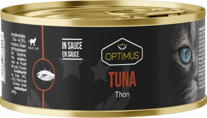 OPTIMUS Multipack Mix de 6 recettes - Pâtées en sauce 100% Naturelles pour chat & chaton