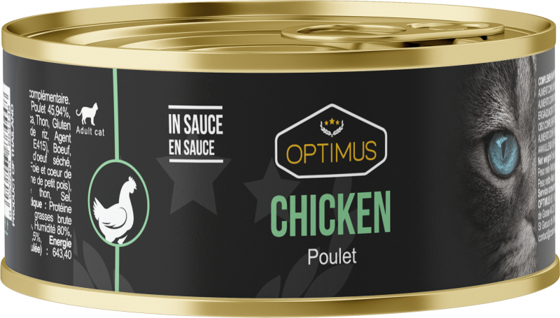 OPTIMUS Multipack de 6 recetas - Comida húmeda en salsa 100% natural para gatos y gatitos
