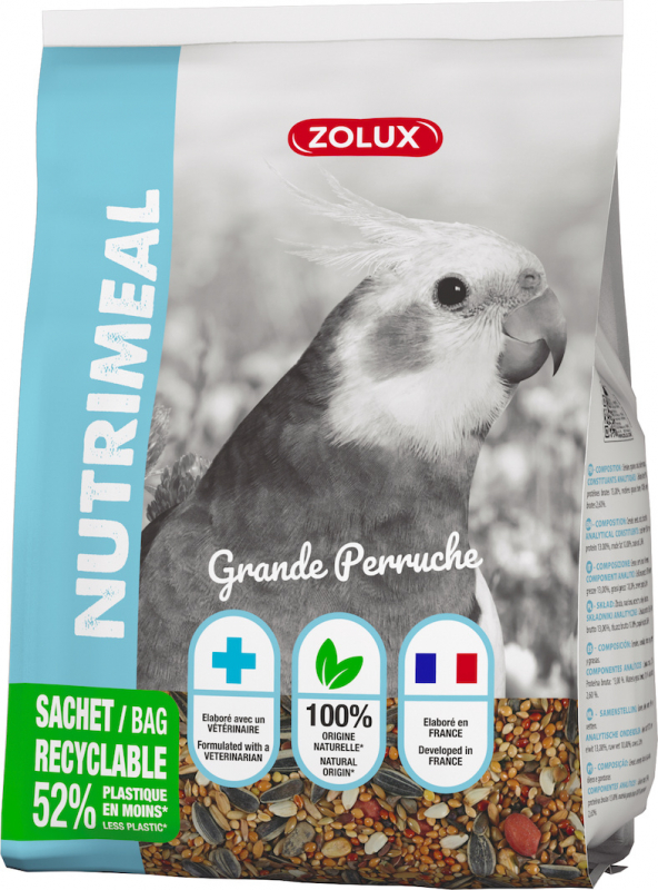 Zolux Nutrimeal alimentação para grandes periquitos