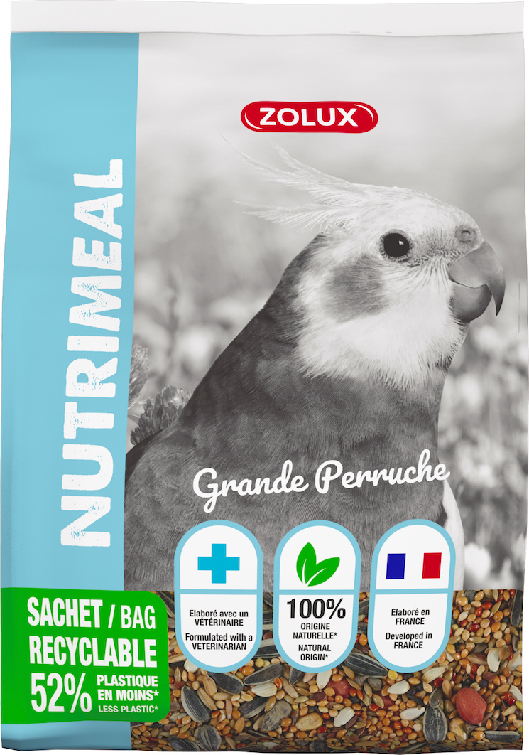 Zolux Nutrimeal alimentação para grandes periquitos