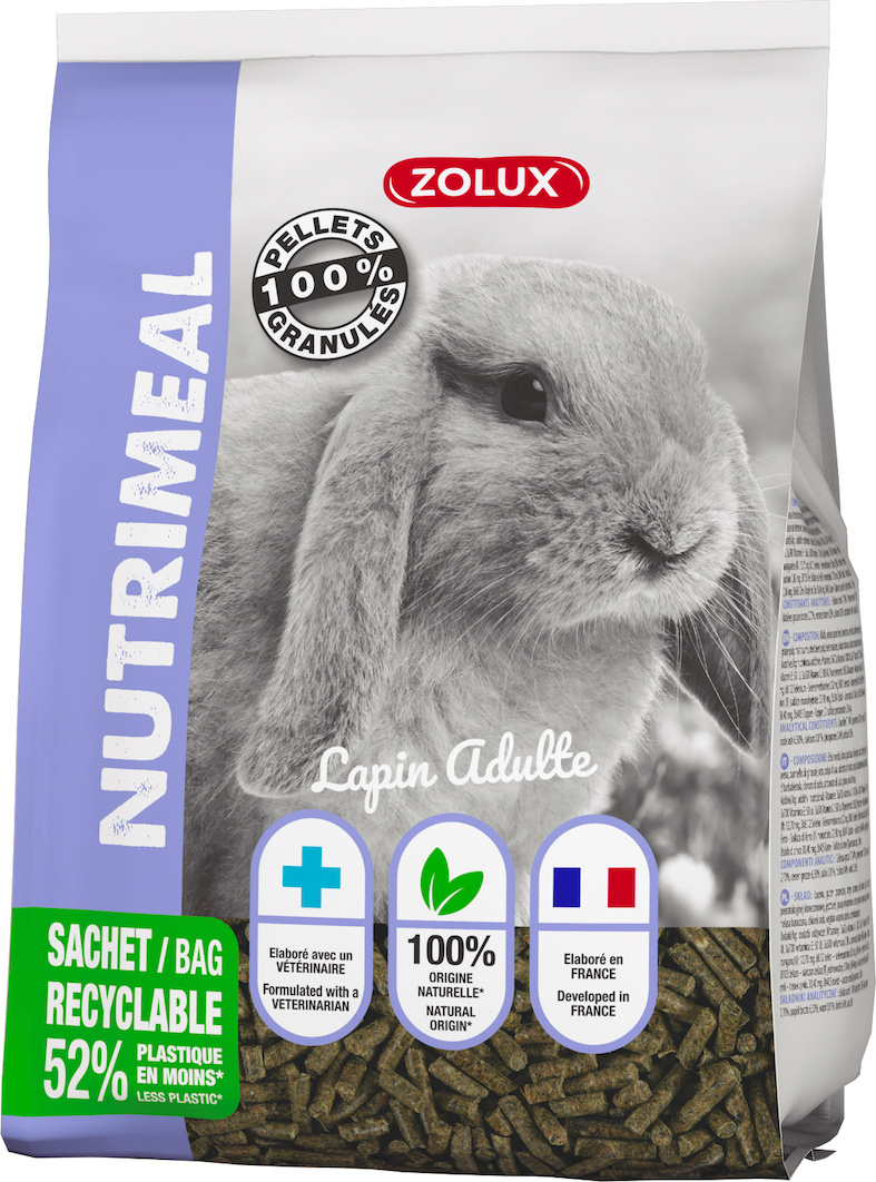 Zolux Nutrimeal korrels voor volwassen dwergkonijnen