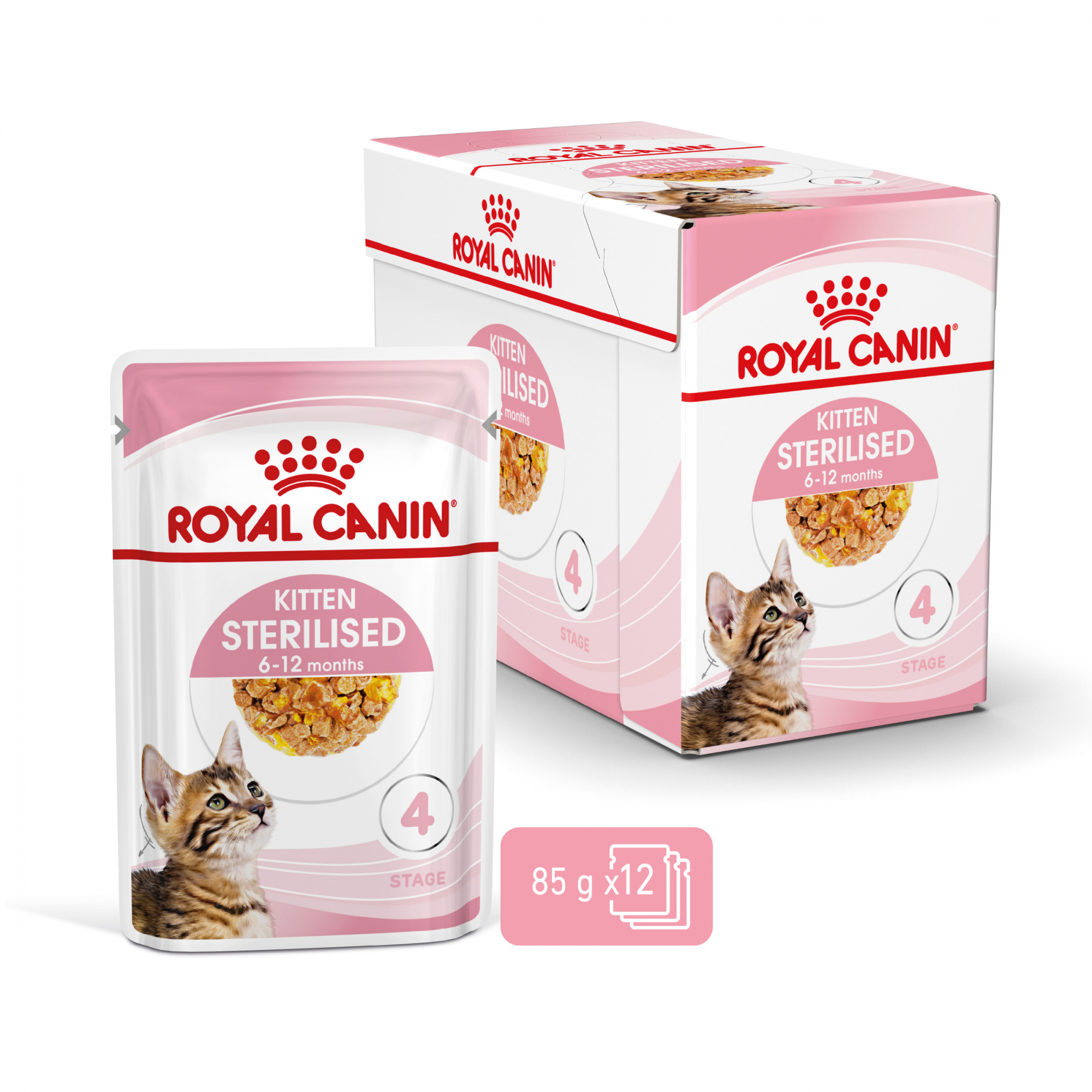 Royal Canin Kitten Sterilised Comida húmeda en gelatina para gatitos