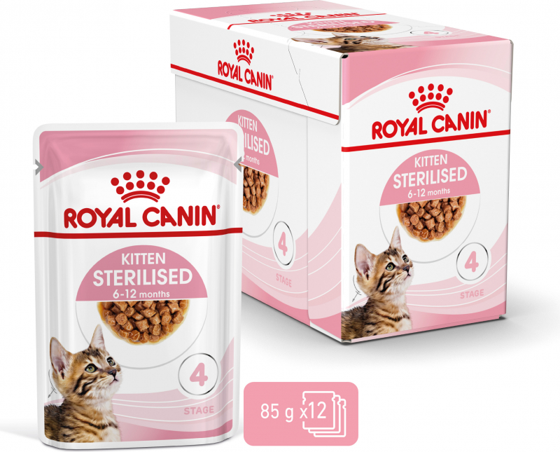 Royal Canin Kitten sterilised pâtée en sauce pour chaton