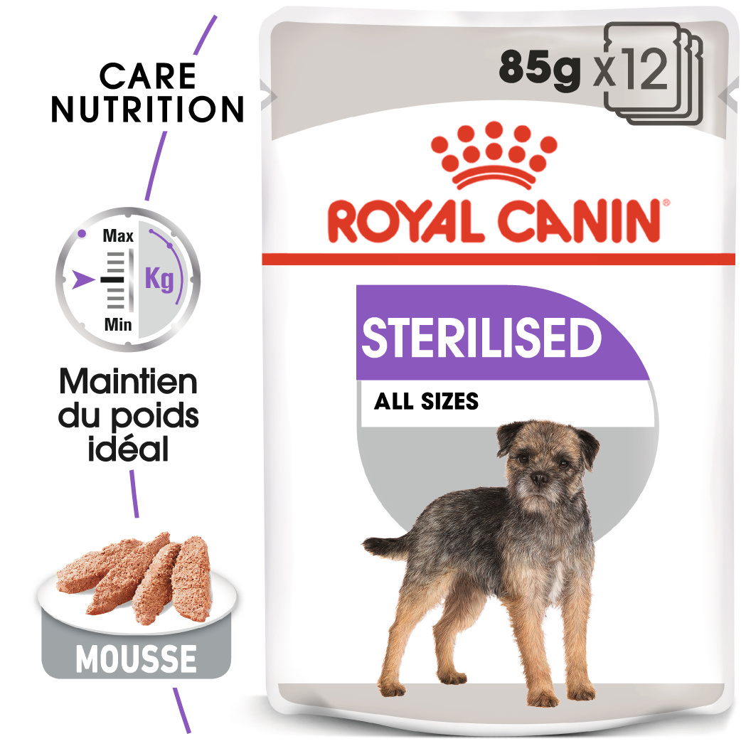 Royal Canin Canine Care Nutrition Sterilised Natvoer in mousse voor honden