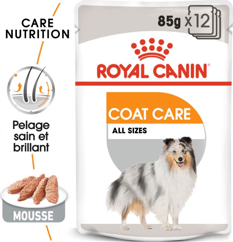 Royal Canin Coat Care comida húmeda en mousse para perros