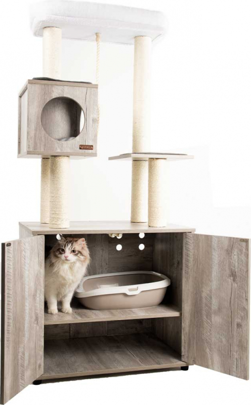 Arbre à chat avec maison de toilette Zolia Melman