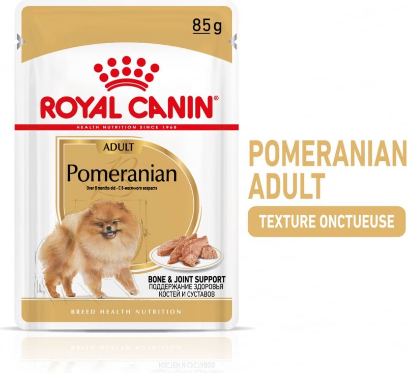 Navidad Restricción Inválido Royal Canin Breed Adult Pomeranian Tierna comida húmeda para pomeranias  adultos
