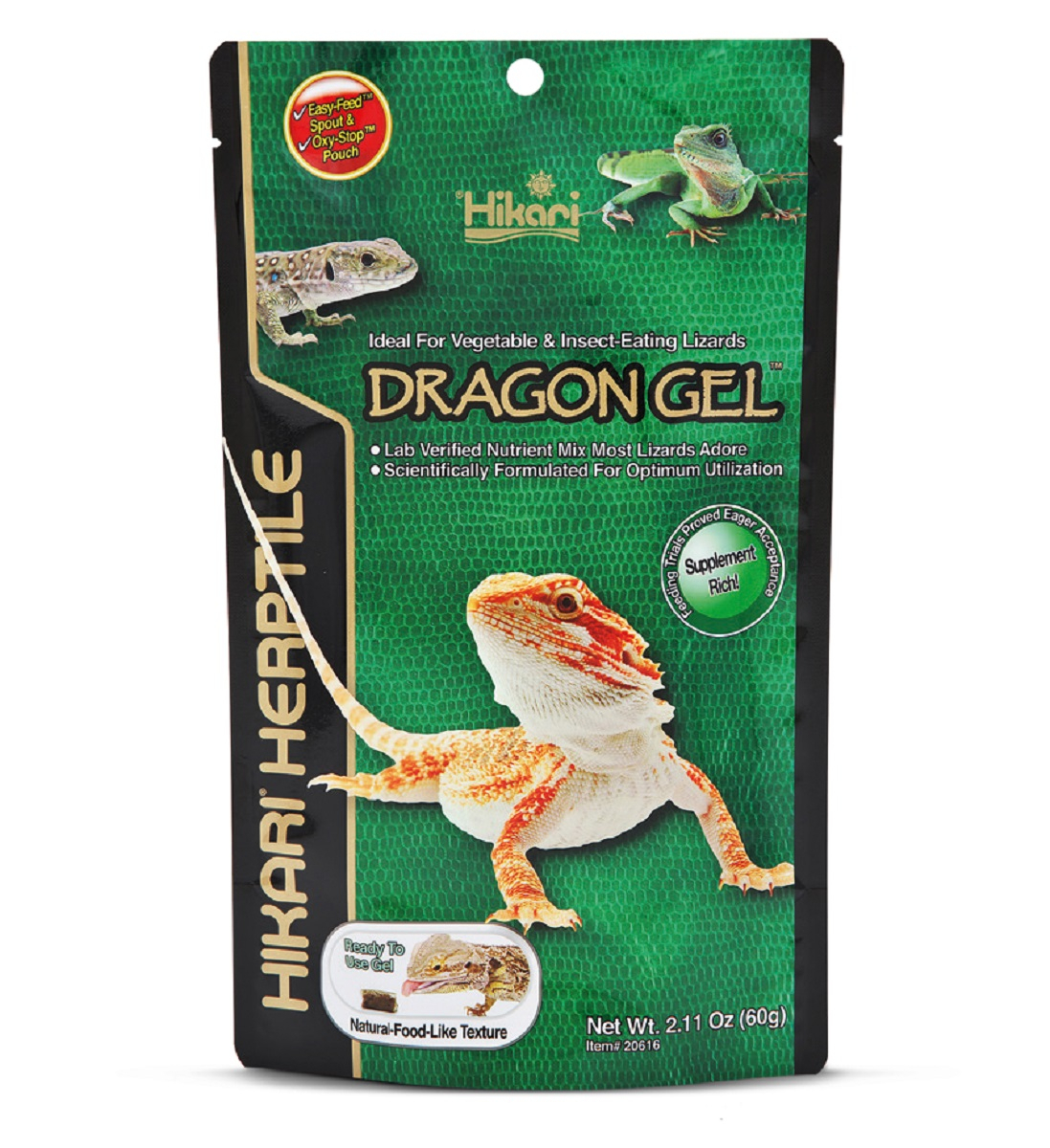 Hikari Reptile DragonGeln cibo per lucertole