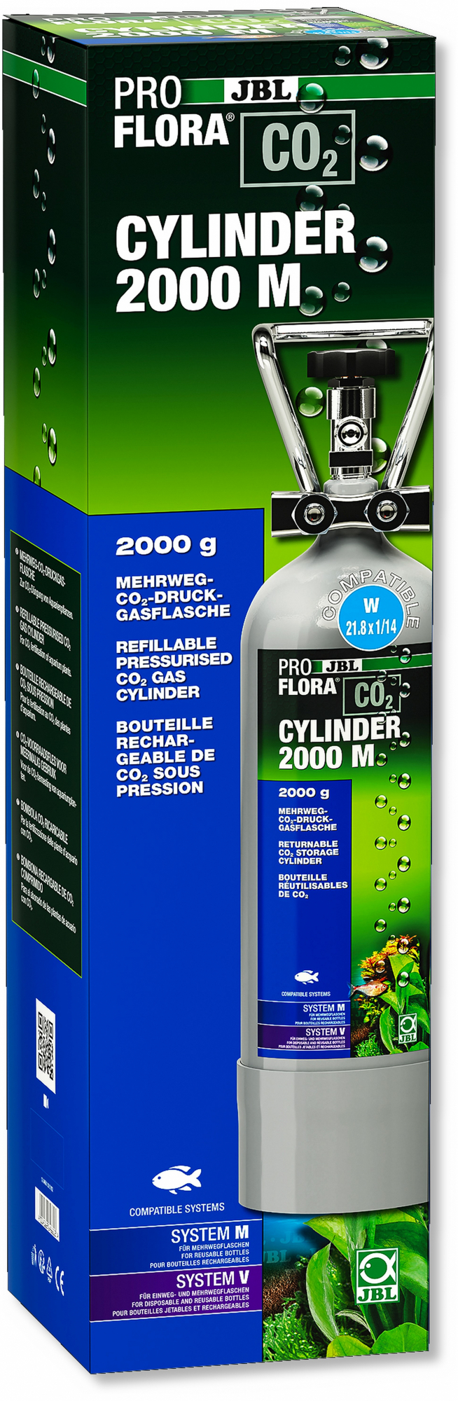JBL Proflora Cylinder M 500/2000 Garrafas de CO2