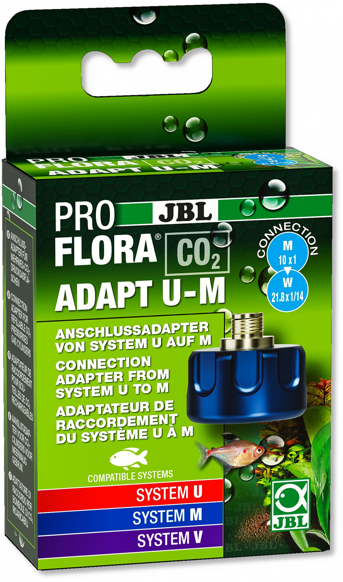 JBL Proflora Adapt U - M CO2-adapter voor wegwerpflessen 