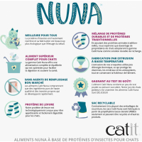 Catit Nuna proteine insecte & hareng - 2 conditionnements au choix
