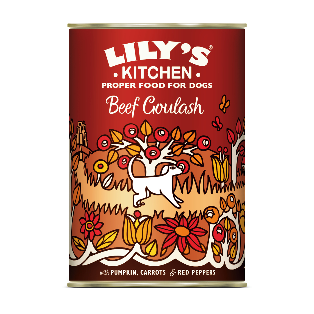 LILY'S KITCHEN Pâtée pour chien adulte Goulash au bœuf - 400g