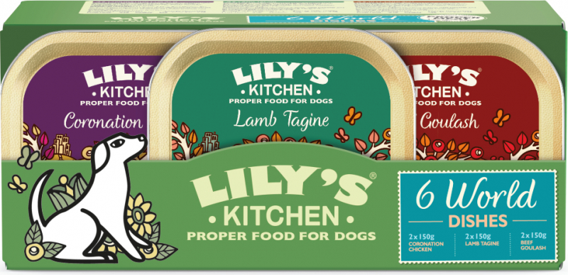 LILY'S KITCHEN Multipack comida húmeda para perros Cocinas del mundo - 6x150g