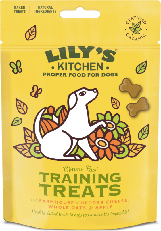 LILY'S KITCHEN Biscuits BIO pour chien d'entrainement à la pomme et au fromage - 80g