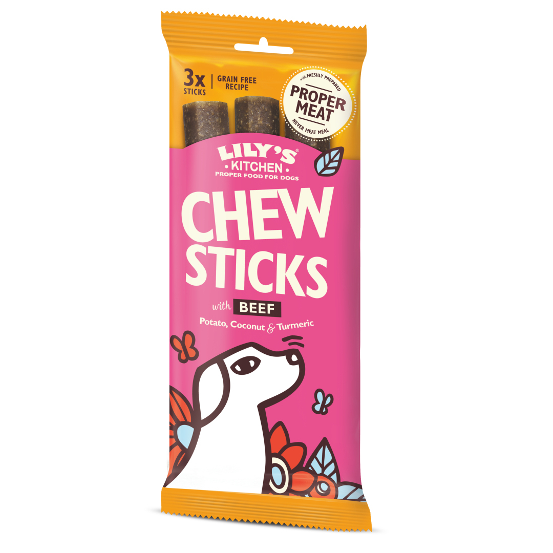 LILY'S KITCHEN Chew Sticks para perros x 3 - 3 sabores