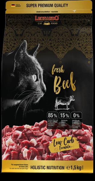 Leonardo Fresh Beef Getreidefrei mit Rindfleisch für Katzen