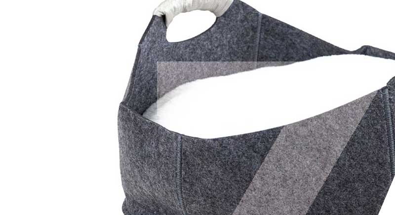 bonita y cómoda cesta gris para gatos zolia elsa
