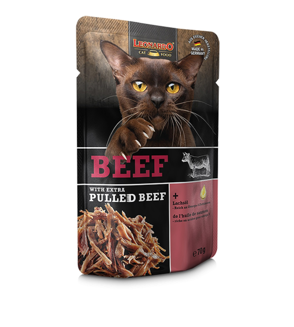 Leonardo + extra Pulled Beef Comida húmeda para gatos - varias recetas disponibles