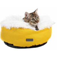 Coussin douillet rond sans rebord - sur choix aussi pour bande velcro -  PetFun Arbre à Chat