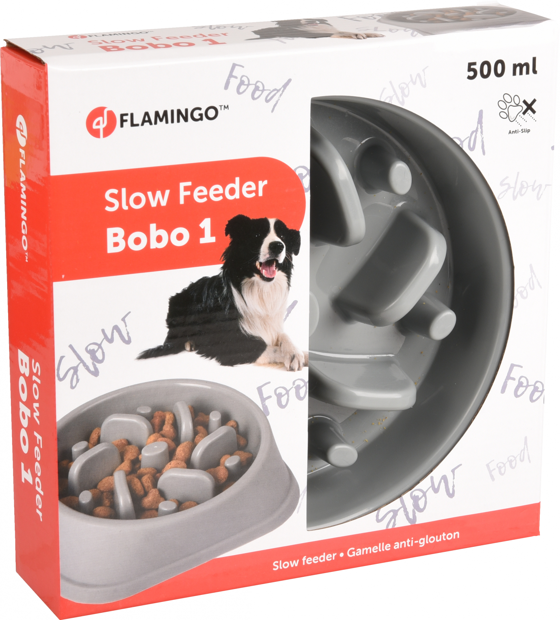 Ciotola anti ingozzamento cane Flamingo Bobo