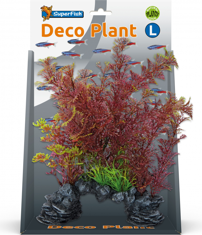 SuperFish Deco Plante artificielle Cabomba Rouge 30cm