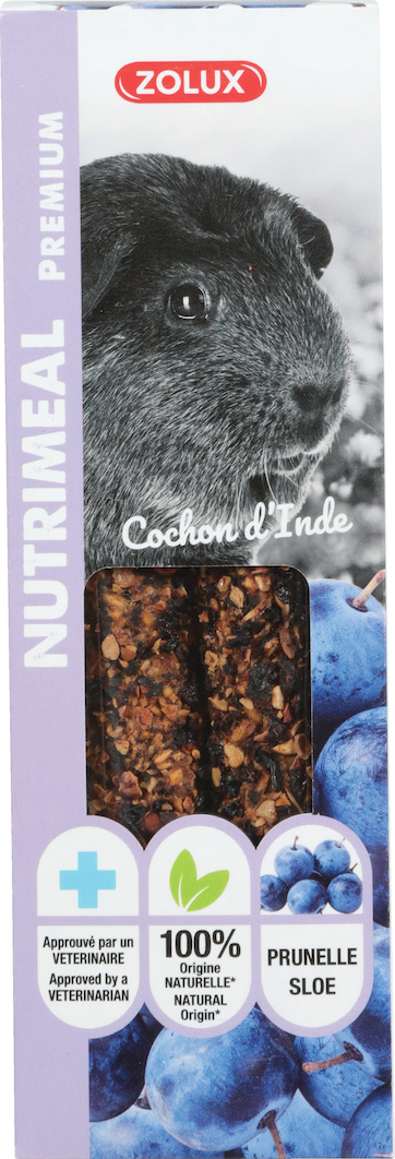 Nutrimeal Premium Sticks für Meerschweinchen - Schlehe (x2)