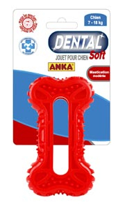 Jouet pour chien Soft Dental Os - 2 tailles disponibles