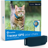 Tractive traceur GPS Cat 4 pour chat avec suivi d'activité - Bleu nuit