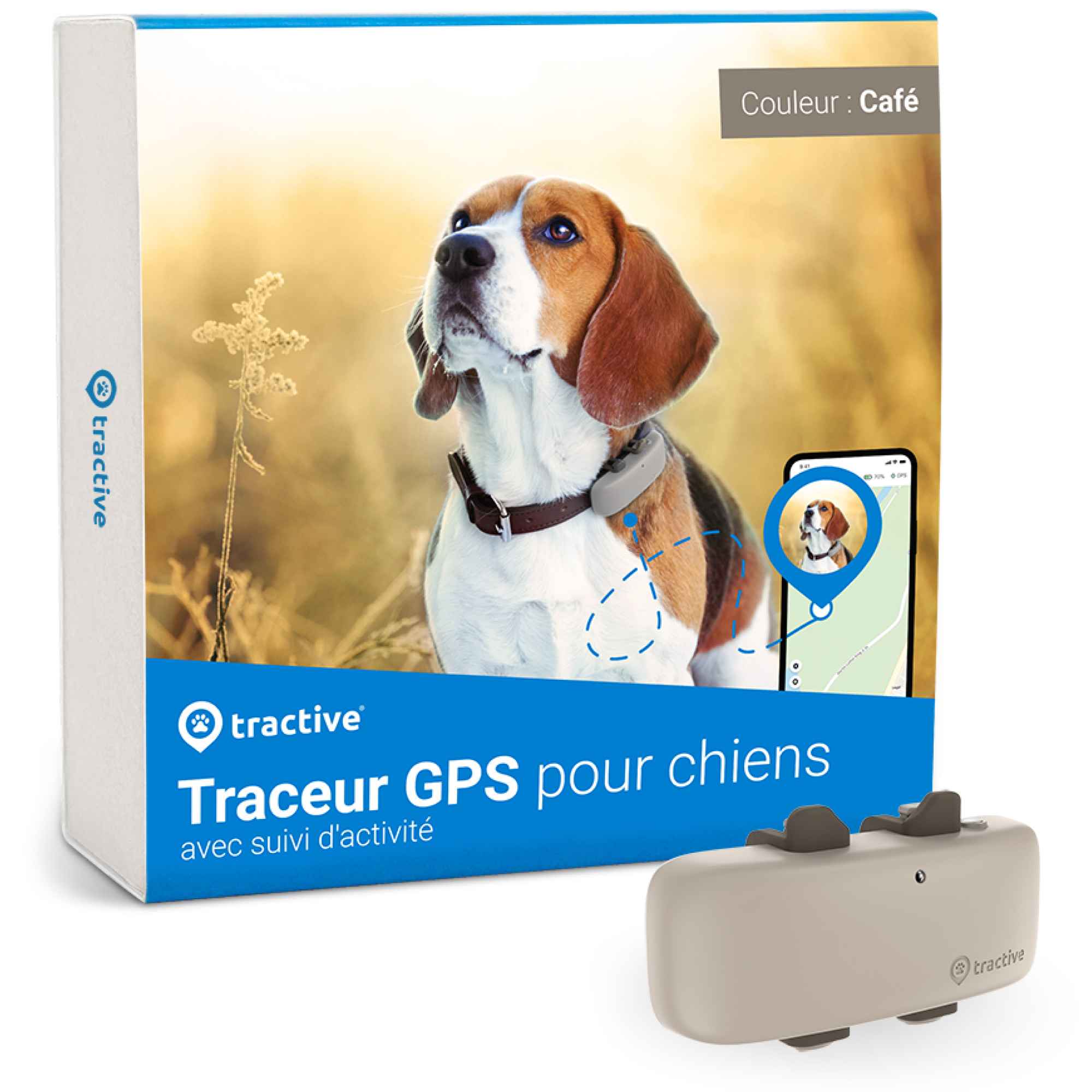 Localizador rastreador GPS Dog 4 para cão com rastreio de actividade - 2 cores disponíveis