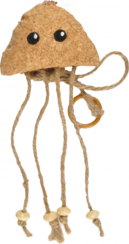 Medusa giocattolo all'erba gatta con anello