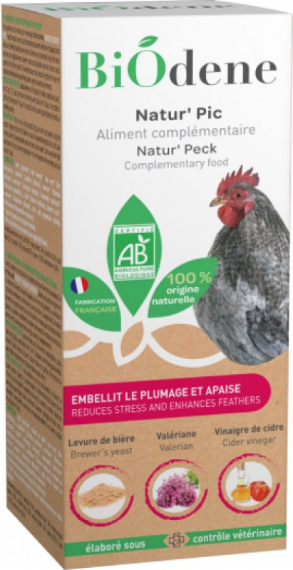 Biodene Natur'Pic Aliment complémentaire pour poules, canards et cailles