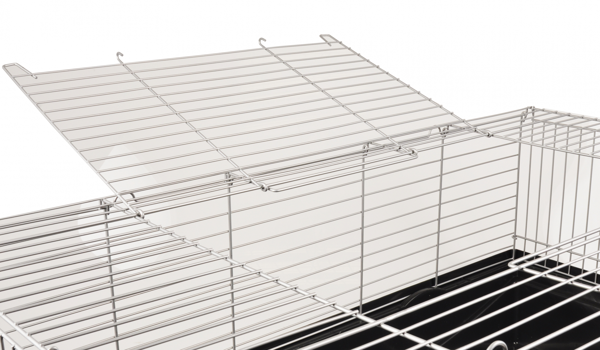 Cage noire pour lapin et cochons d'inde - EPPO - 100cm