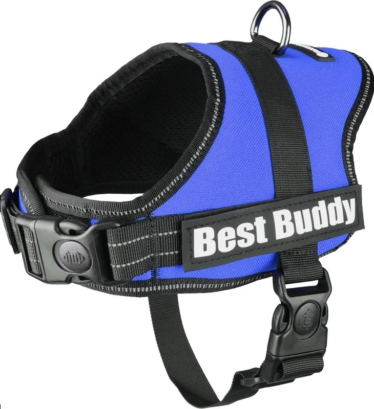 Harnais Best Buddy Pluto pour chien - Bleu - plusieurs tailles disponibles