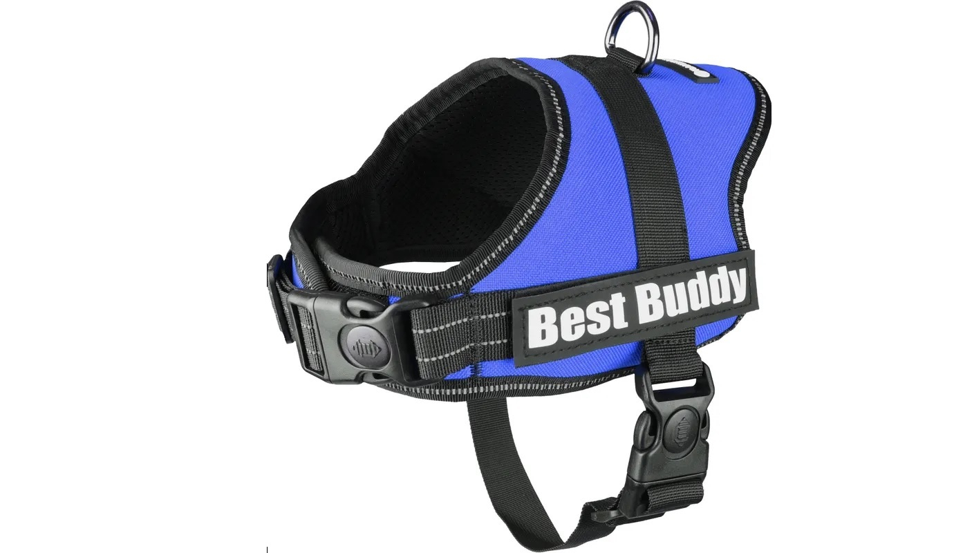Arnês Best Buddy Pluto para cão - Azul - vários tamanhos disponíveis