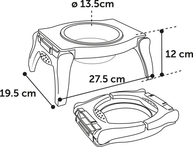 Gamelle ergonomique pliable Lilo - 2 tailles disponibles