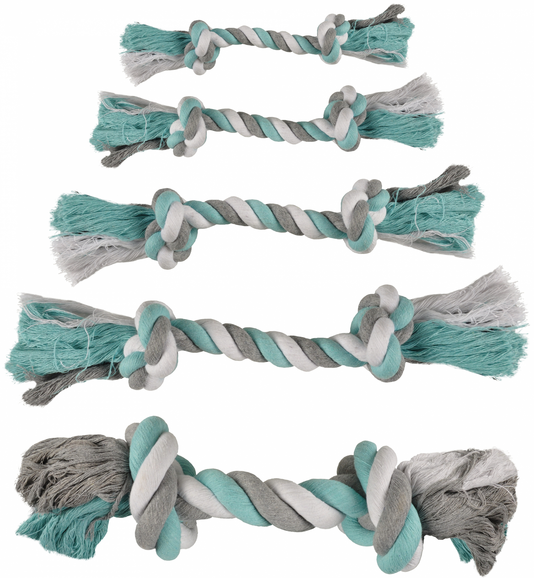 JIM 2-Knoten-Seilspielzeug für Hunde – mehrere Größen erhältlich