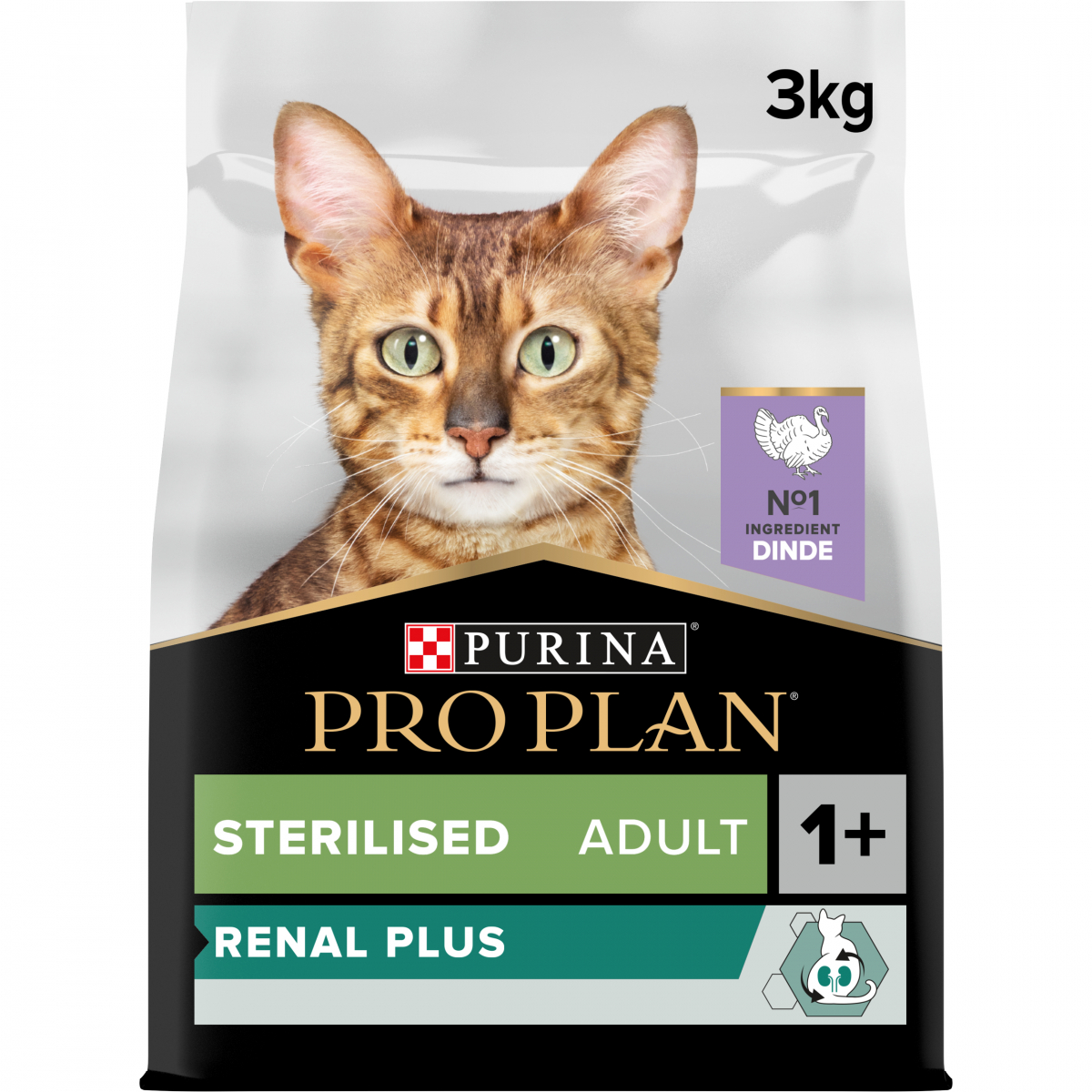 PRO PLAN Sterilised Adult RENAL PLUS de Pavo para gatos