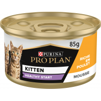 PRO PLAN Kitten Pollo Comida húmeda para gatitos - Latas de 85g