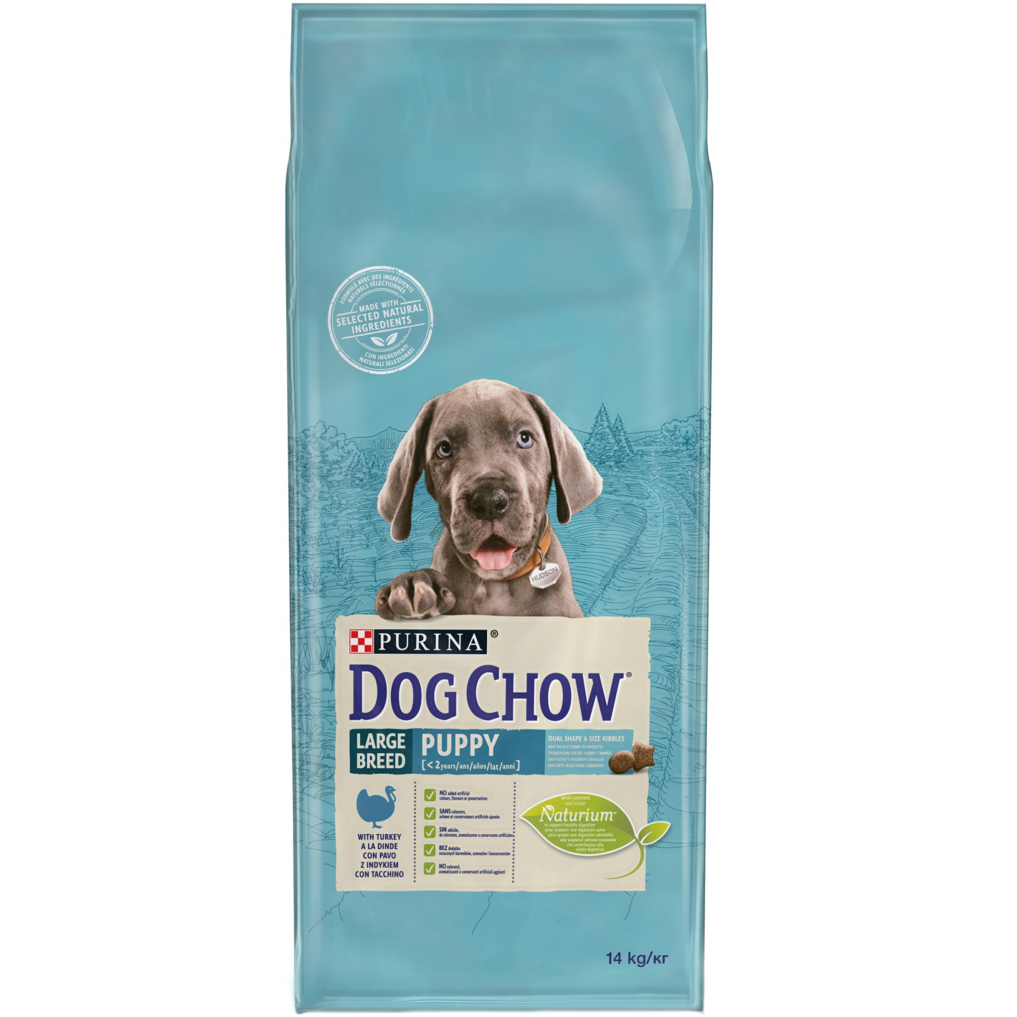 DOG CHOW per cuccioli di cane di grandi razze con tacchino