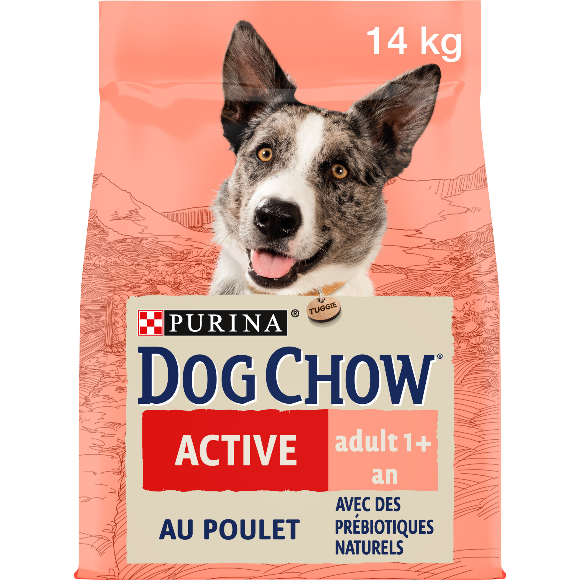 DOG CHOW para cães activos com frango