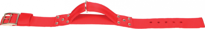 Coleira em nylon vermelho com punho