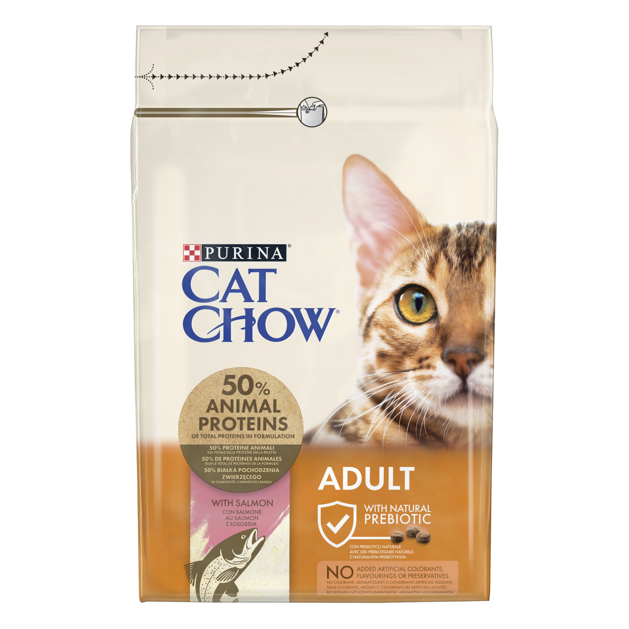 CAT CHOW für erwachsene Katzen mit Thunfisch und Lachs