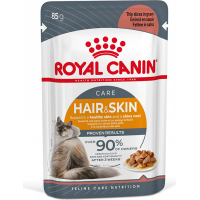 Royal Canin Hair & Skin Sauce Pâtée en sauce pour chat adulte